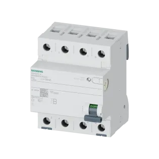 Siemens 5SV3347-4, Sentron Siquence, 80 Amper, 30mA, B Tip, Kaçak Akım Koruma Rölesi, 4 Kutuplu (3 Faz+Nötr)