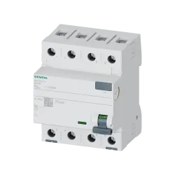 Siemens 5SV3347-6, Sentron 5SV3, 80 Amper, 30mA, A Tip, Kaçak Akım Koruma Rölesi, 4 Kutuplu (3 Faz+Nötr)