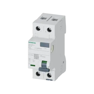 Siemens 5SV3616-8, Sentron 5SV3, 63 Amper, 300mA, A Tip(S), Kaçak Akım Koruma Rölesi, 2 Kutuplu (1 Faz+Nötr)
