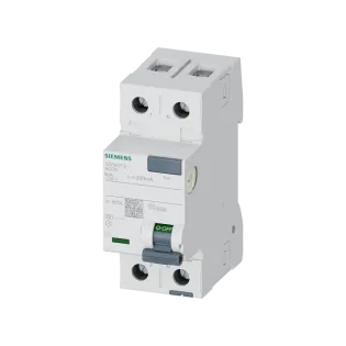 Siemens 5SV3617-6, Sentron 5SV3, 80 Amper, 300mA, A Tip, Kaçak Akım Koruma Rölesi, 2 Kutuplu (1 Faz+Nötr)