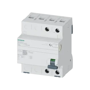 Siemens 5SV3622-4, Sentron Siquence, 25 Amper, 300mA, B Tip, Kaçak Akım Koruma Rölesi, 2 Kutuplu (1 Faz+Nötr)