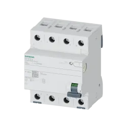 Siemens 5SV3642-4, Sentron Siquence, 25 Amper, 300mA, B Tip, Kaçak Akım Koruma Rölesi, 4 Kutuplu (3 Faz+Nötr)