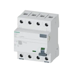 Siemens 5SV3642-8, Sentron 5SV3, 25 Amper, 300mA, A Tip(S), Kaçak Akım Koruma Rölesi, 4 Kutuplu (3 Faz+Nötr)