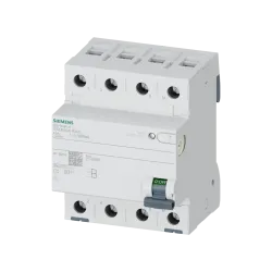 Siemens 5SV3644-4, Sentron Siquence, 40 Amper, 300mA, B Tip, Kaçak Akım Koruma Rölesi, 4 Kutuplu (3 Faz+Nötr)