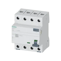 Siemens 5SV3644-6, Sentron 5SV3, 40 Amper, 300mA, A Tip, Kaçak Akım Koruma Rölesi, 4 Kutuplu (3 Faz+Nötr)