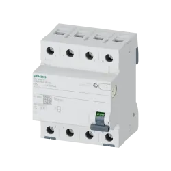 Siemens 5SV3646-4, Sentron Siquence, 63 Amper, 300mA, B Tip, Kaçak Akım Koruma Rölesi, 4 Kutuplu (3 Faz+Nötr)