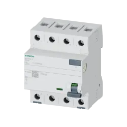 Siemens 5SV3646-6, Sentron 5SV3, 63 Amper, 300mA, A Tip, Kaçak Akım Koruma Rölesi, 4 Kutuplu (3 Faz+Nötr)