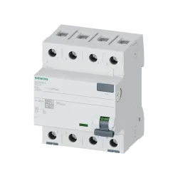Siemens 5SV3646-8, Sentron 5SV3, 63 Amper, 300mA, A Tip(S), Kaçak Akım Koruma Rölesi, 4 Kutuplu (3 Faz+Nötr)