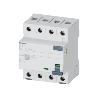 Siemens 5SV3647-8, Sentron 5SV3, 80 Amper, 300mA, A Tip(S), Kaçak Akım Koruma Rölesi, 4 Kutuplu (3 Faz+Nötr)