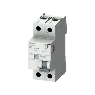 Siemens 5SV5616-6, Sentron 5SV5, 63 Amper, 300mA, A Tip, Kaçak Akım Koruma Rölesi, 2 Kutuplu (1 Faz+Nötr)