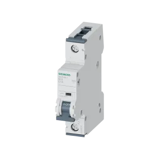 Siemens 5SY5115-7, Sentron 5SY, 1.6 Amper, 1 Kutuplu, C Tipi, Otomatik Sigorta, 10 kA, 1x1.6C