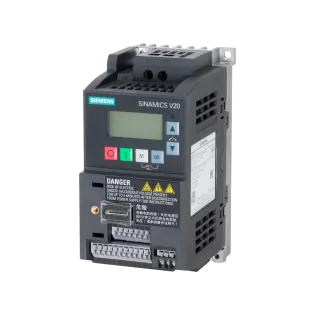Siemens 6SL3210-5BB12-5UV1, Sinamics V20, 0.25 kW, 1.7 Amper, Hız Kontrol Cihazı, Monofaze 200-240 Volt AC Besleme Gerilimli