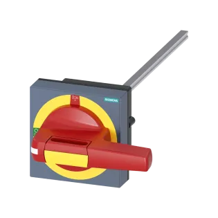 Siemens 8UD1141-2AF25, Sentron 3KD Boy 3 ve Sentron 3KF Boy 2 Yük Ayırıcılar için Kapıdan Tahrik Mekanizması, Komple, 300mm, Sarı-Kırmızı