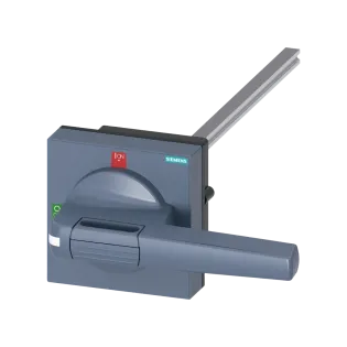 Siemens 8UD1151-3AF21, Sentron 3KD Boy 4 ve Sentron 3KF Boy 4 Yük Ayırıcılar için Kapıdan Tahrik Mekanizması, Komple, 300mm, Gri