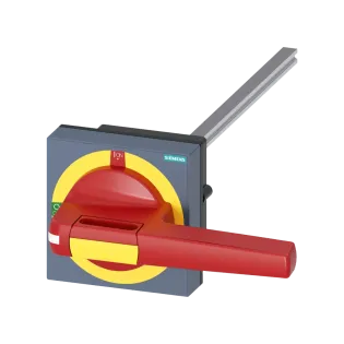 Siemens 8UD1151-3AF25, Sentron 3KD Boy 4 ve Sentron 3KF Boy 4 Yük Ayırıcılar için Kapıdan Tahrik Mekanizması, Komple, 300mm, Sarı-Kırmızı