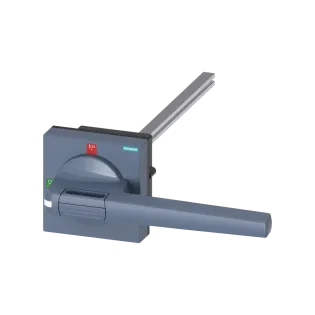 Siemens 8UD1161-4AF21, Sentron 3KD Boy 5 ve Sentron 3KF Boy 5 Yük Ayırıcılar için Kapıdan Tahrik Mekanizması, Komple, 300mm, Gri