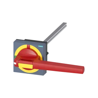 Siemens 8UD1161-4AF25, Sentron 3KD Boy 5 ve Sentron 3KF Boy 5 Yük Ayırıcılar için Kapıdan Tahrik Mekanizması, Komple, 300mm, Sarı-Kırmızı