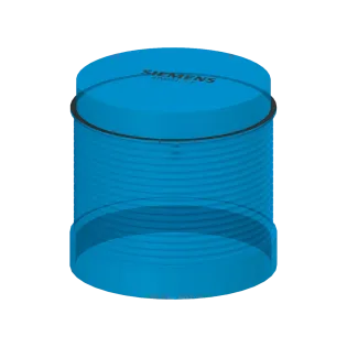Siemens 8WD4400-1AF, Sirius 8WD, 70 mm, BA15d Akkor Lamba ve LED Uyumlu Sinyal Elemanı, Mavi, 12-230 Volt AC/DC