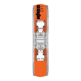 Wago 221-2411, 221 Serisi, 2x4 mm² Tırnaklı Hat Tipi Buat Klemensi